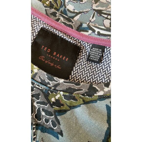 Ted Baker London One of Only a Few Floral T-Shirt  size 6 - Picture 5 of 7